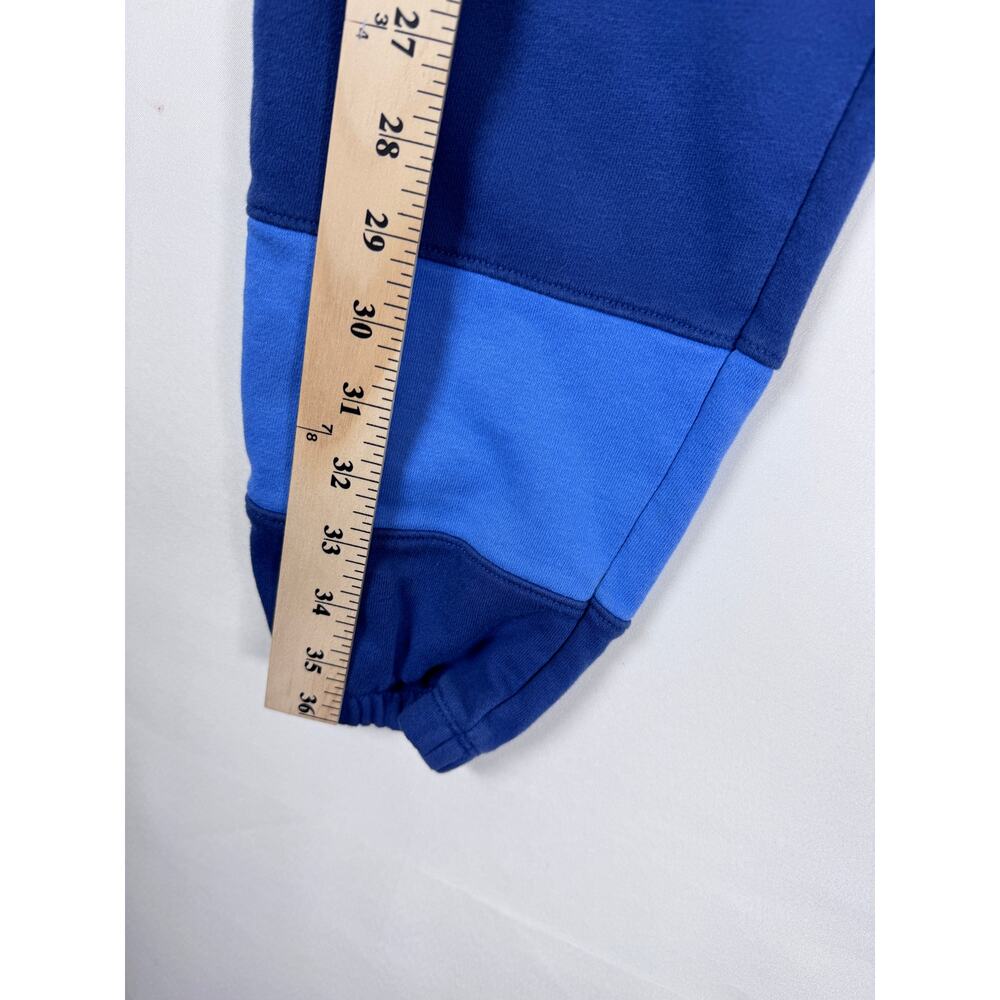 Under Armour Mens Medium Loose Fit Cotton Blend Joggers Blue Colorblock Pants - Picture 5 of 10